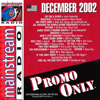 Various : Promo Only Mainstream Radio: December 2002 (CD, Comp, Promo)