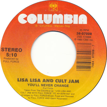 Lisa Lisa & Cult Jam : Head To Toe (7", Single, Styrene, Car)
