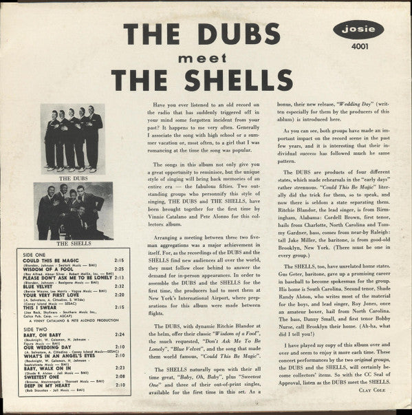 The Dubs Meet The Shells : The Dubs Meet The Shells (LP, Comp, Unofficial)