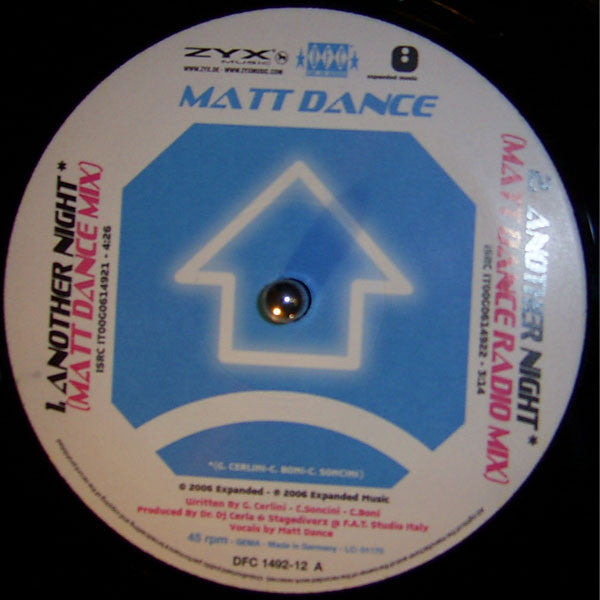 Matt Dance : Another Night (12")