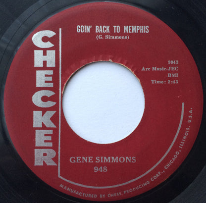 Gene Simmons (2) : Bad Boy Willie / Goin' Back To Memphis (7")