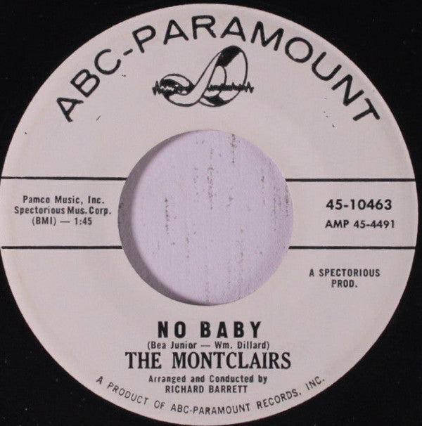 The Montclairs (11) : No Baby (7", Single)