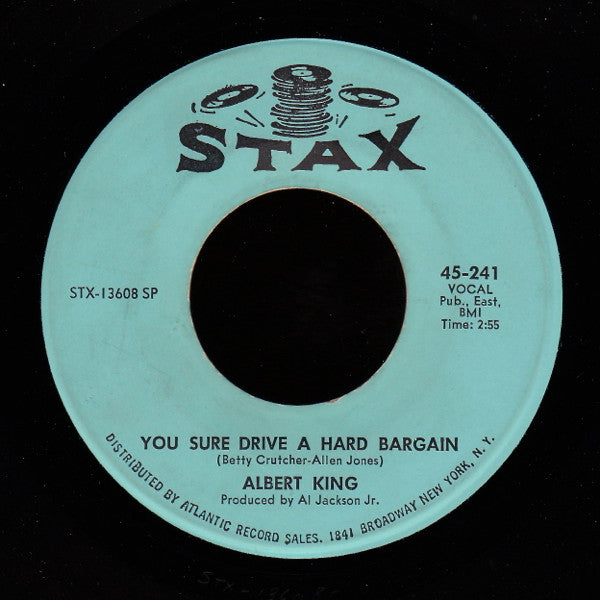 Albert King : Cold Feet / You Sure Drive A Hard Bargain (7", Single, SP )