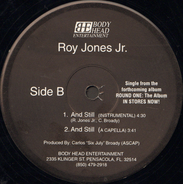 Roy Jones Jr. : And Still (12", Single)