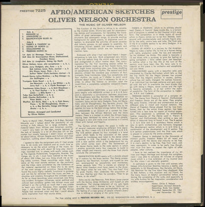 Oliver Nelson And His Orchestra : Afro/American Sketches (LP, Album, Mono, RP)