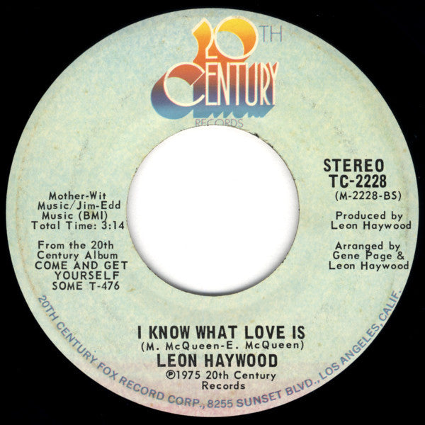 Leon Haywood : I Want' A Do Something Freaky To You (7", Single, Styrene, Ter)
