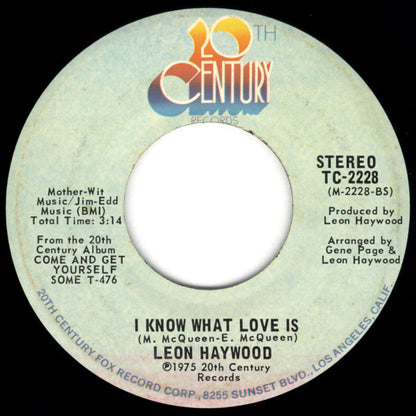 Leon Haywood : I Want' A Do Something Freaky To You (7", Single, Styrene, Ter)
