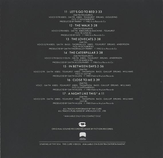The Cure : Staring At The Sea • The Singles (CD, Comp, RP, WEA)