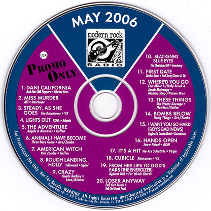 Various : Promo Only Modern Rock Radio: May 2006 (CD, Comp, Promo)