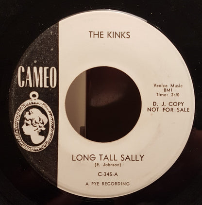 The Kinks : Long Tall Sally (7", Promo, RE)