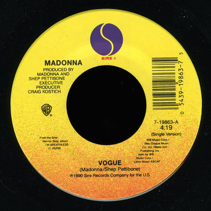Madonna : Vogue (7", Single, Spe)