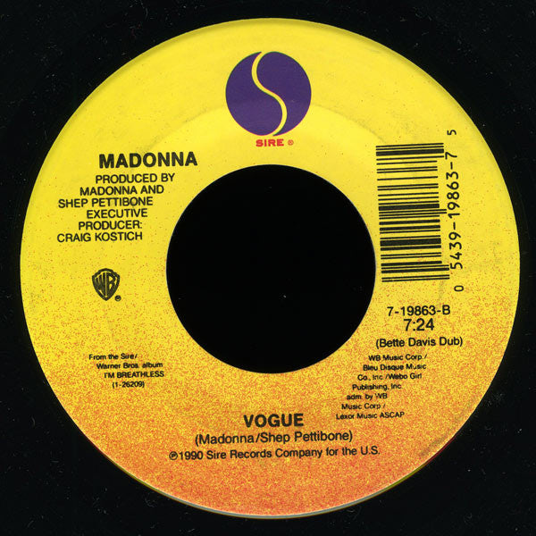 Madonna : Vogue (7", Single, Spe)