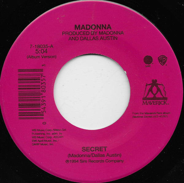 Madonna : Secret (7", Single)