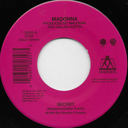 Madonna : Secret (7", Single)