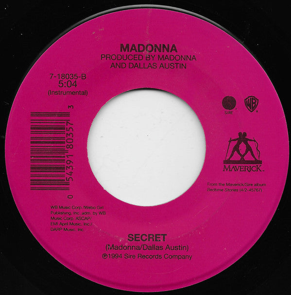 Madonna : Secret (7", Single)
