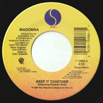 Madonna : Keep It Together (7", Single)