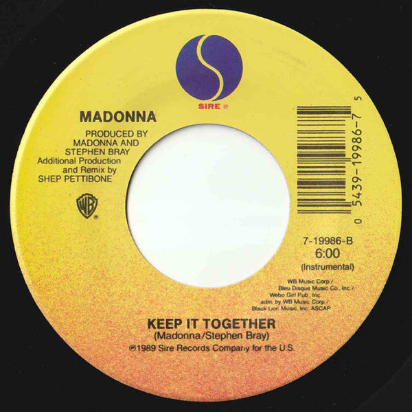 Madonna : Keep It Together (7", Single)