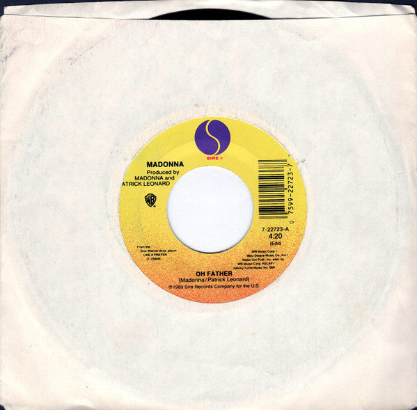 Madonna : Oh Father (7", Single, SRC)