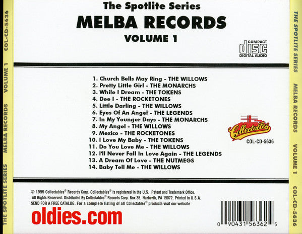 Various : Spotlite On Melba Records, Volume 1 (CD, Comp)