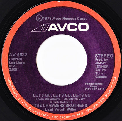 The Chambers Brothers : Let's Go, Let's Go, Let's Go  (7", Promo, Styrene)