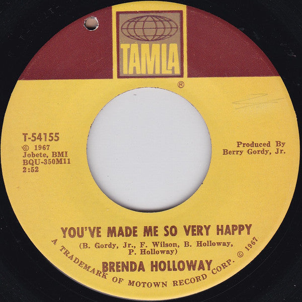 Brenda Holloway : You've Made Me So Very Happy (7", Single)
