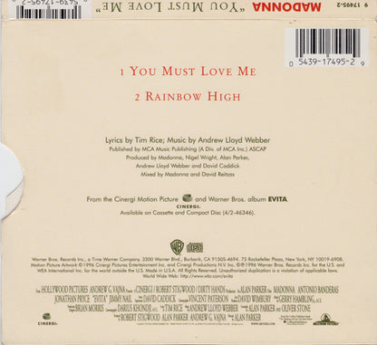 Madonna : You Must Love Me (CD, Single)