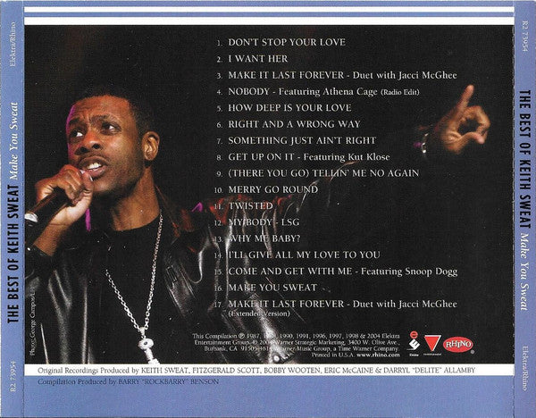 Keith Sweat : The Best Of Keith Sweat: Make You Sweat (CD, Comp, RM)