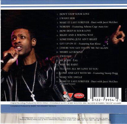 Keith Sweat : The Best Of Keith Sweat: Make You Sweat (CD, Comp, RM)