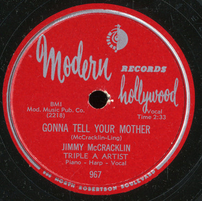Jimmy McCracklin : That Ain't Right / Gonna Tell Your Mother (10")