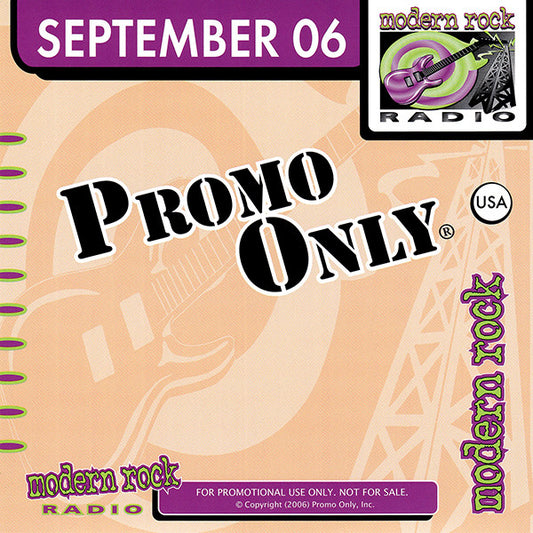 Various : Promo Only Modern Rock Radio: September 2006 (CD, Comp, Promo)