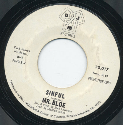 Mr. Bloe : Groovin' With Mr. Bloe (7", Single, Promo)