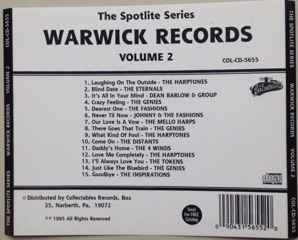 Various : Spotlite On Warwick Records, Volume 2 (CD, Comp)