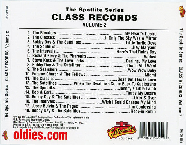 Various : Spotlite On Class Records, Volume 2 (CD, Comp)