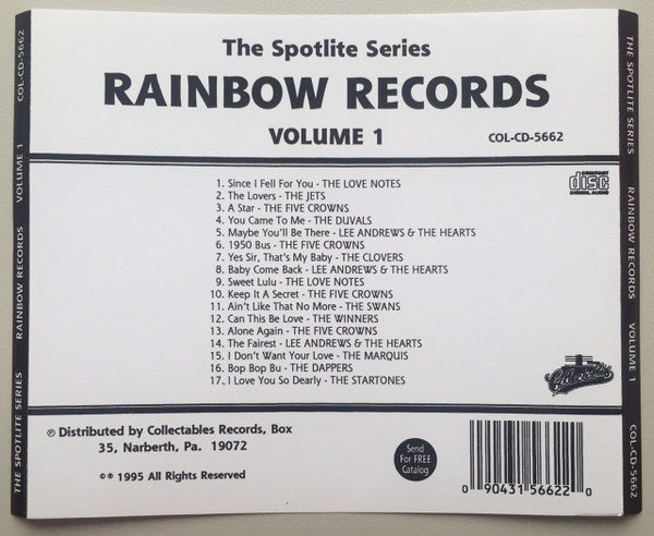 Various : Spotlite On Rainbow Records, Volume 1 (CD, Comp, RE)