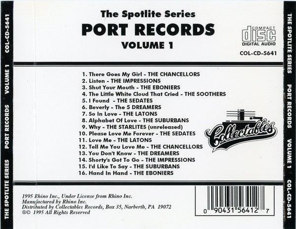 Various : Spotlite On Port Records, Volume 1 (CD, Comp)