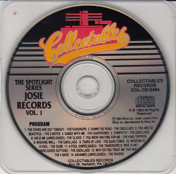 Various : Spotlite On Josie Records, Volume 1 (CD, Comp)