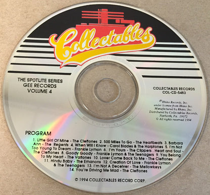 Various : Spotlite On Gee Records, Volume 4 (CD, Comp)