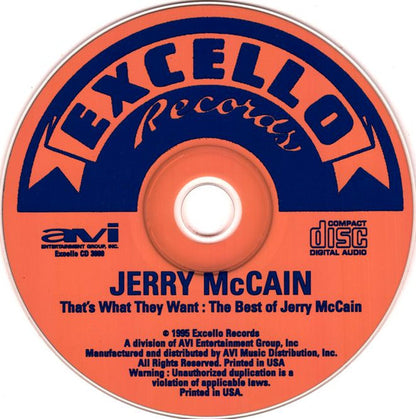 Jerry McCain : That's What They Want (The Best Of Jerry McCain) (CD, Comp)