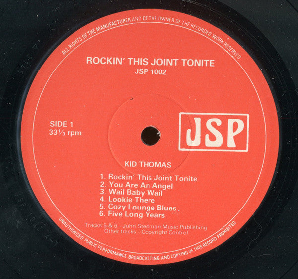 Various : Rockin' This Joint Tonite (LP, Comp)