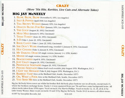 Big Jay McNeely : Crazy (CD, Comp)