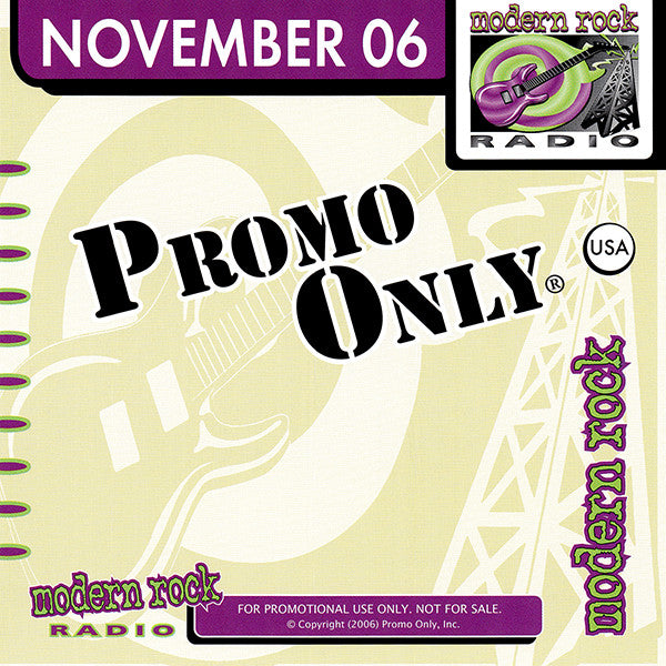Various : Promo Only Modern Rock Radio: November 2006 (CD, Comp, Promo)