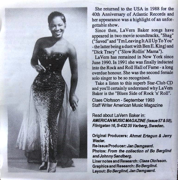 LaVern Baker : Blues Side Of Rock 'N' Roll (CD, Comp, Ltd)