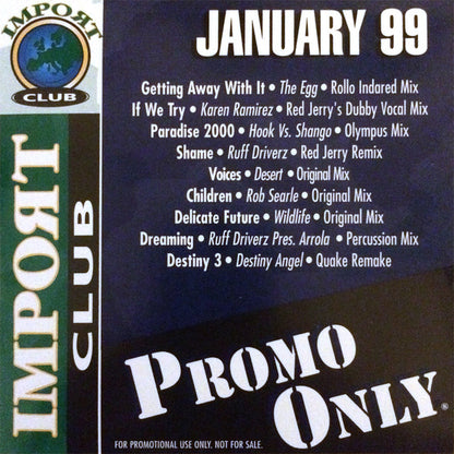 Various : Promo Only Import Club January 99  (CD, Comp, Promo)