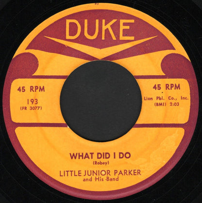 Little Junior Parker And His Band : Barefoot Rock / What Did I Do (7", Single)