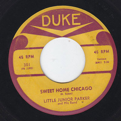 Little Junior Parker And His Band : Sweet Home Chicago / Sometimes (7", Single)