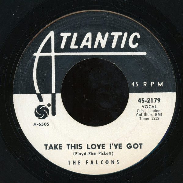The Falcons : Let's Kiss And Make Up / Take This Love I've Got (7", Promo)