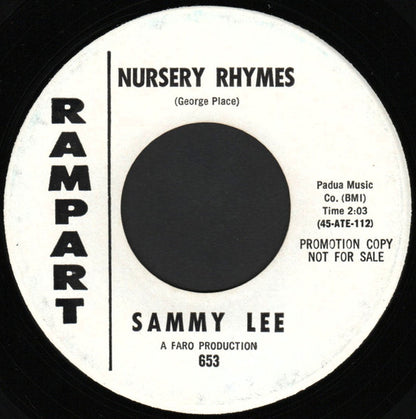 Sammy Lee (3) : It Hurts Me (7", Single, Mono, Promo)