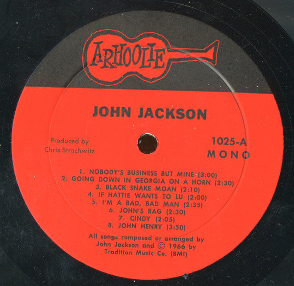 John Jackson (4) : Blues And Country Dance Tunes From Virginia (LP, Album, Mono)