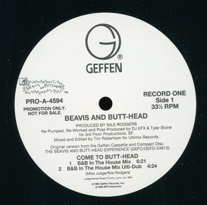 Beavis & Butt-Head : Come To Butt-Head (2x12", Promo)