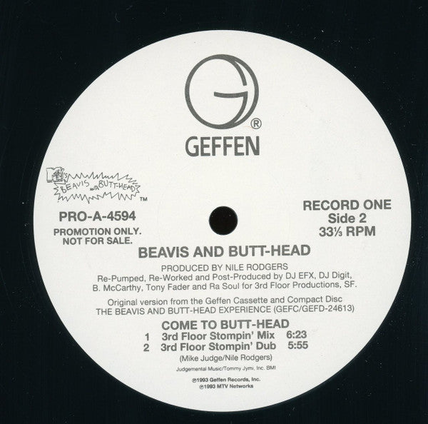 Beavis & Butt-Head : Come To Butt-Head (2x12", Promo)